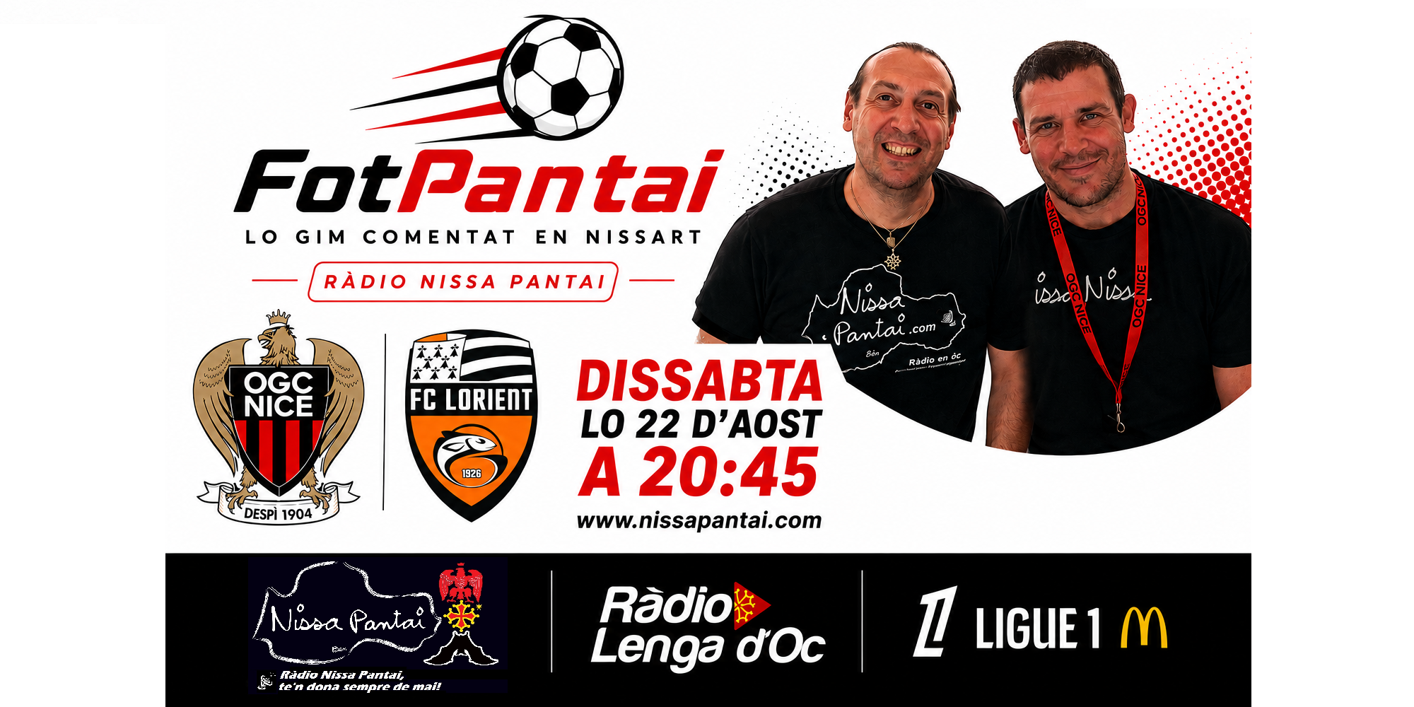 Nissa-Lòrient en dirècte sus Ràdio Nissa Pantai